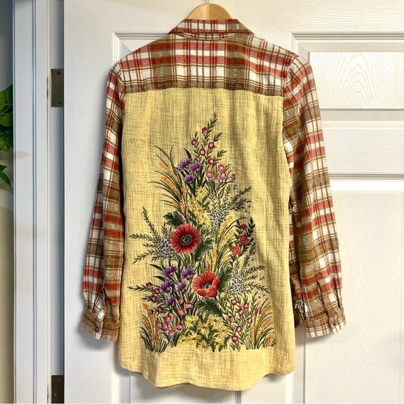 ARATTA Sarah of York Shirt Vintage Copper embroidered women’s size XS - Picture 10 of 16